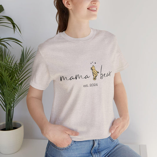 Mama Bear Tee, Winnie the Pooh T-Shirt, Custom Family Shirt, Personalized Mom Gift, Baby Shower Gift, New Mom Gift