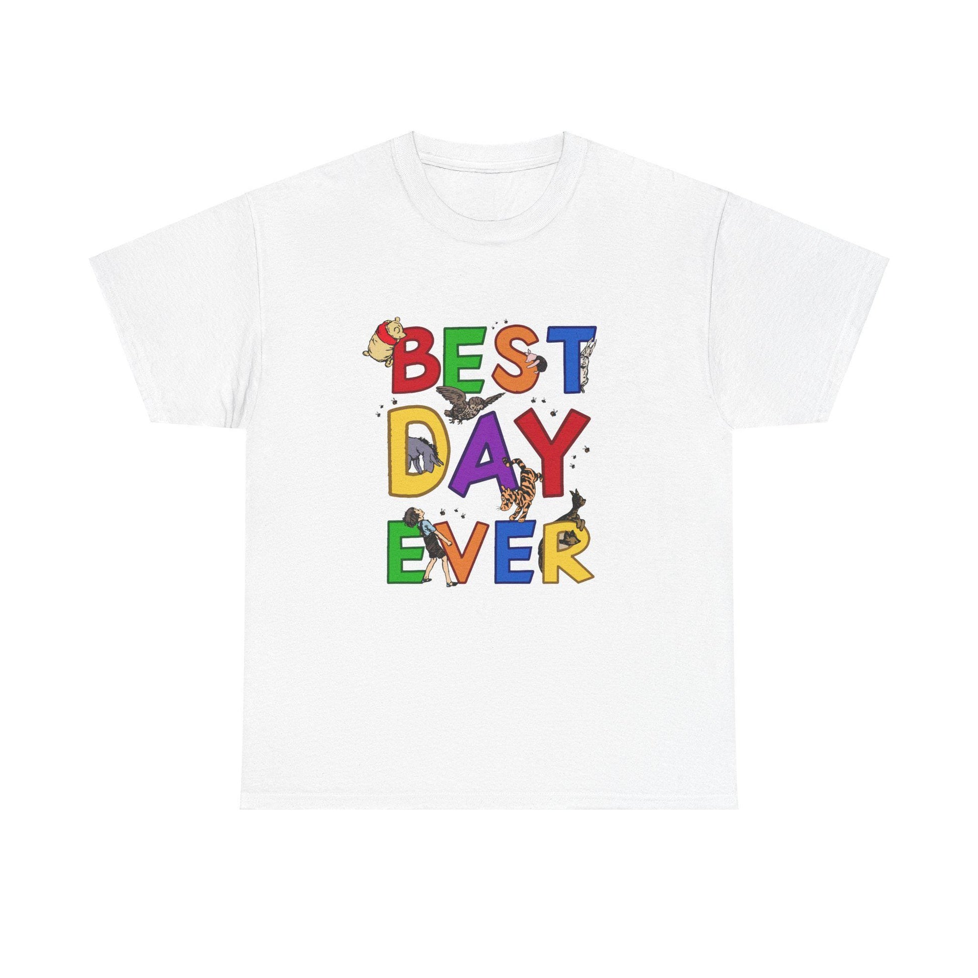 Best Day Ever Vacation T-Shirt, Winnie the Pooh Tee, Family Trip Shirt, Magical Vacation Top, Family Matching Outfit