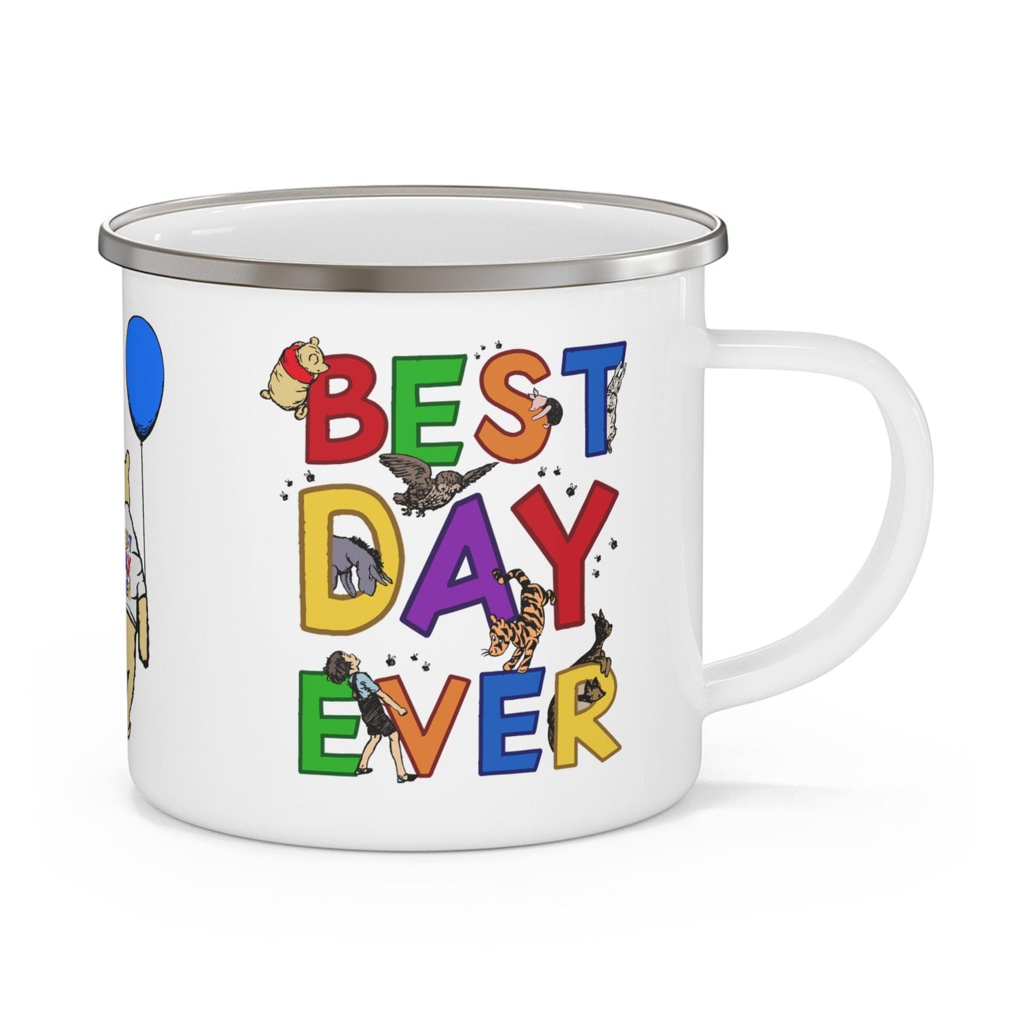 Classic Winnie the Pooh Best Day Ever Colorful Kids Cup, Magical Vacation Mug, Outdoor Adventure Gift, Vacation Souvenir