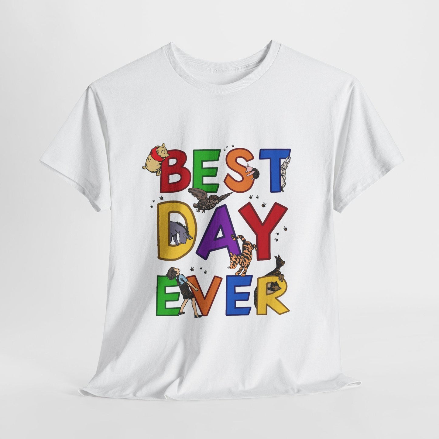 Best Day Ever Vacation T-Shirt, Winnie the Pooh Tee, Family Trip Shirt, Magical Vacation Top, Family Matching Outfit